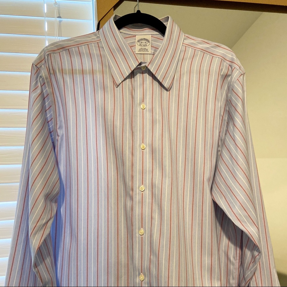 Brooks Brothers Slim Fit Striped Dress Shirt - Picture 2 of 4
